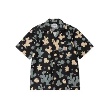 Carhartt WIP SS24 Garment Dyed Collection S/S Opus Shirt Shirt Men's Black