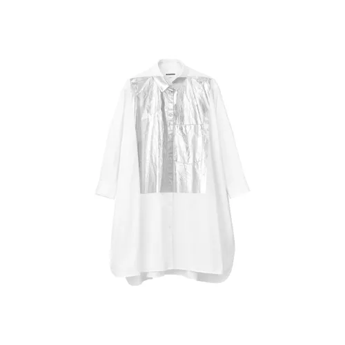 JIL SANDER Silver Seat Opening Limited Shirts Unisex White