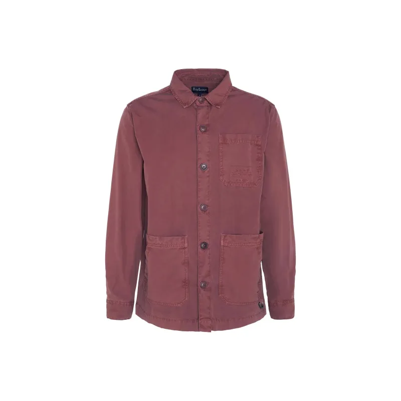 BARBOUR Shirts Men Burgundy-0