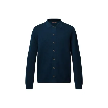 LOUIS VUITTON Monogram Pointelle Cotton Overshirt