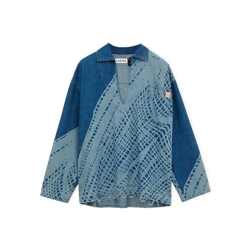 LOEWE SS24 Shirt Men's Light Blue-0