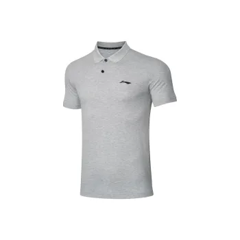 LiNing Polo Shirt Men's Light Heather Gray