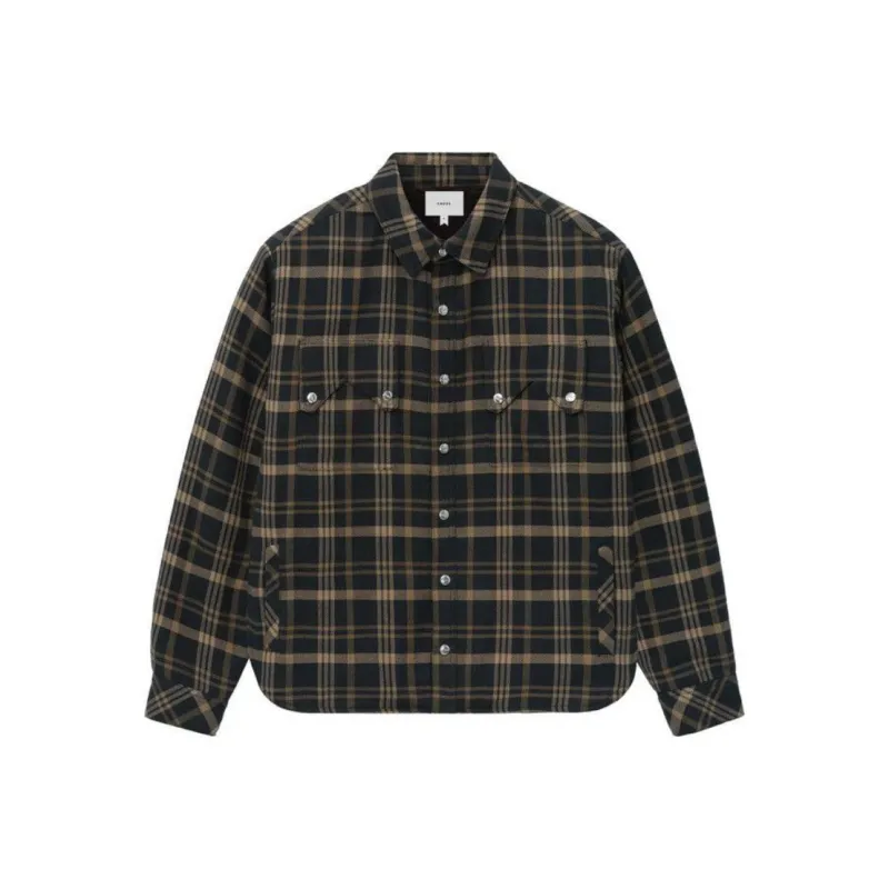RHUDE Flannel Sherpa Overshirt-0
