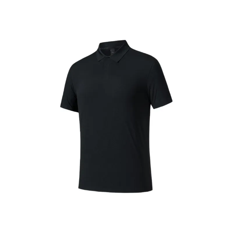 Anta Champion All Weather Series Polo Shirt Men's Basic Black-0