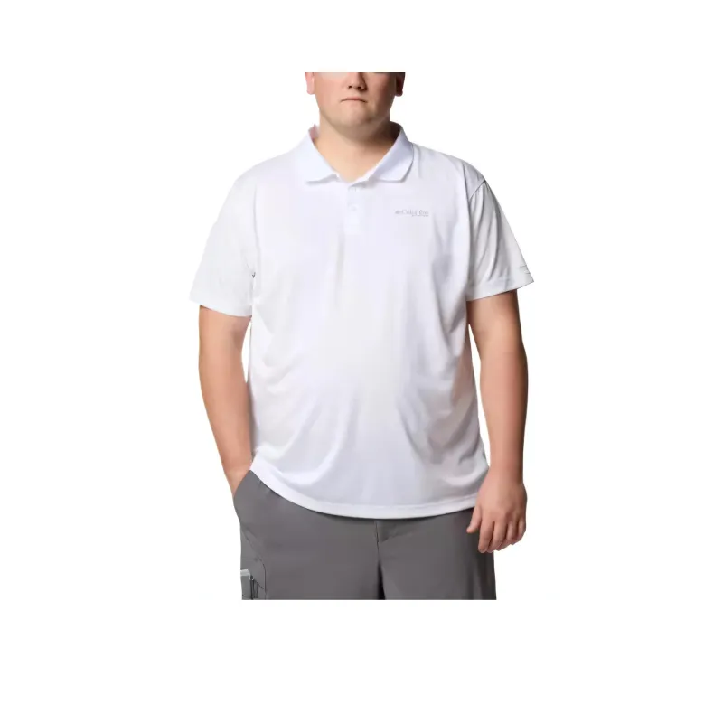 Columbia PFG Solar Stream Polo Shirt Men's White-0