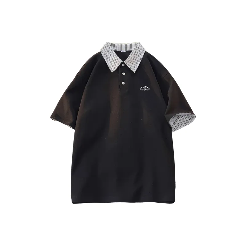 Warrior Huichao Riding The Wind Collection Polo Shirt Unisex Heather Gray-2