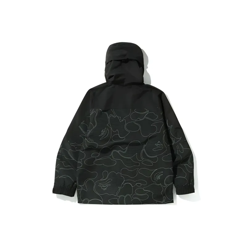 A BATHING APE Text Code Camo Hoodie Jacket-1