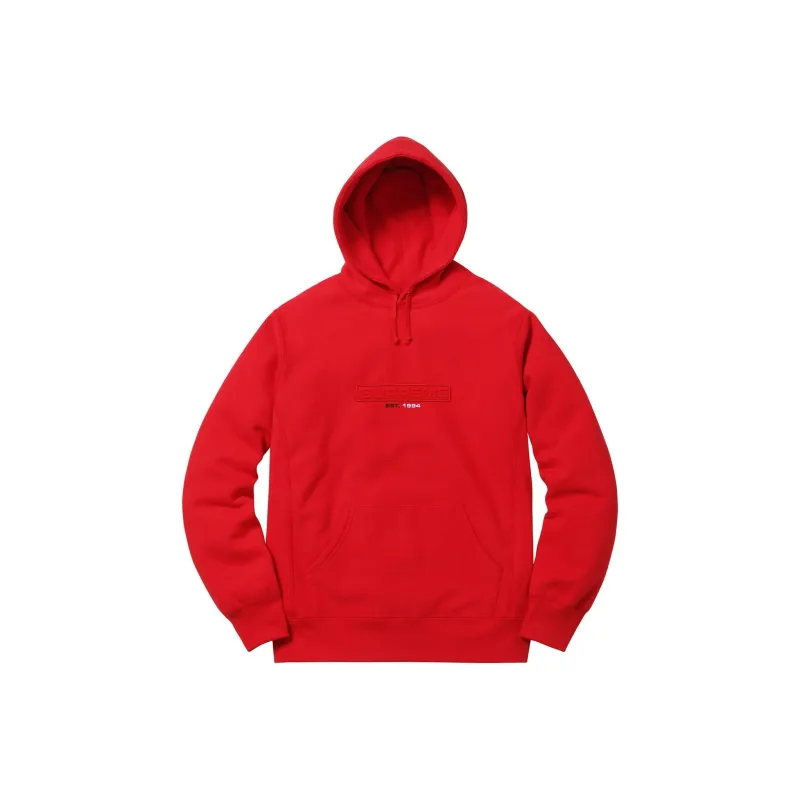 Supreme Embossed Logo Hooded Sweatshirt SS18-3