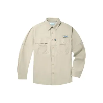 Columbia PFG Shirts Men Khaki