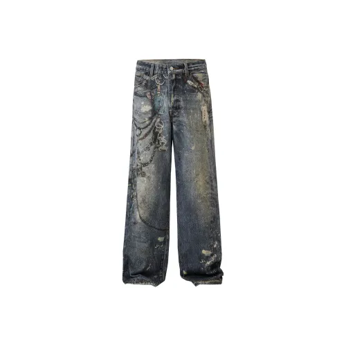 FAVEPOP Jeans Unisex Blue