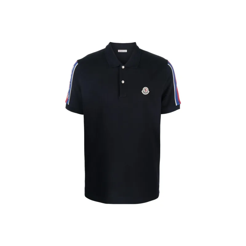 Moncler Logo stripe Polo Shirt-0