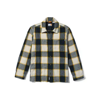 Timberland Shirt Men's Dark Sapphire Yarn Dyed Woven