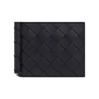 Bottega Veneta Intrecciato Bill Clip Bifold Wallet