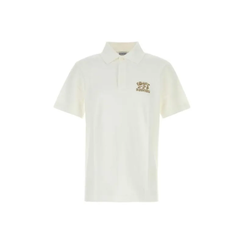Burberry Logo Embroidered Polo Shirt-0