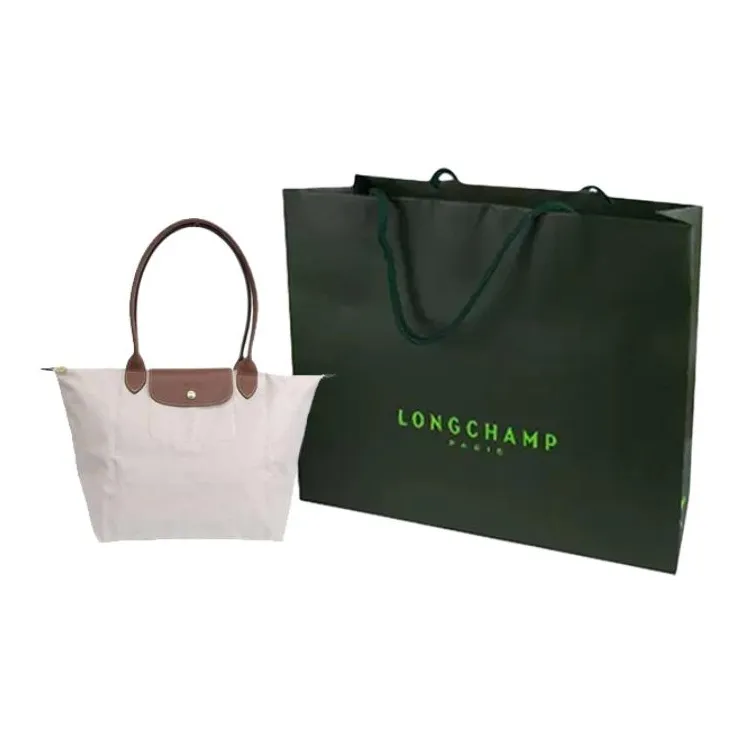 LONGCHAMP Le Pliage Polyamide Canvas With Leather Trim One Shoulder Handbags Large Size Women's Paper Color-5