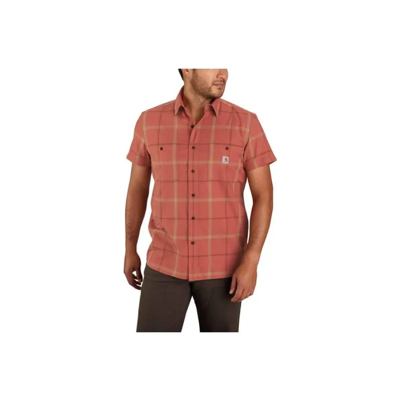Carhartt 105701 LIGHTWEIGHT SHORT-SLEEVE PLAID SHIRT Shirt RELAXED FIT Men's-0
