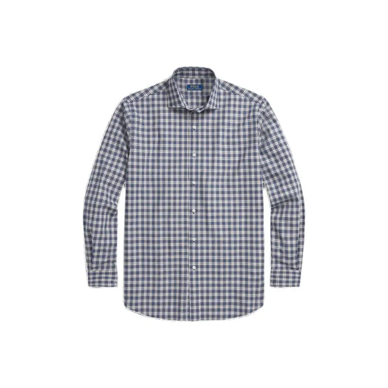 Polo Ralph Lauren Polo Pony Embroidered Plaid Check Buttoned Shirt-0