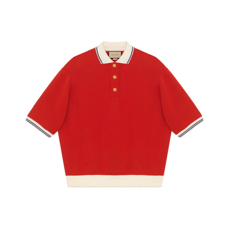 GUCCI Polo Shirts Men Red-0