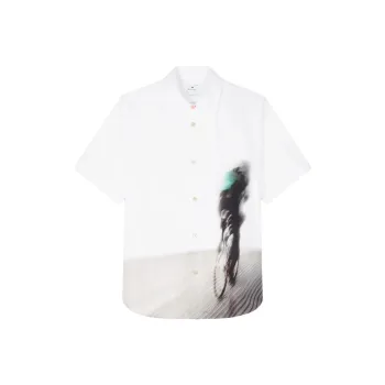 Paul Smith Cyclist Silhouette Print Shirt