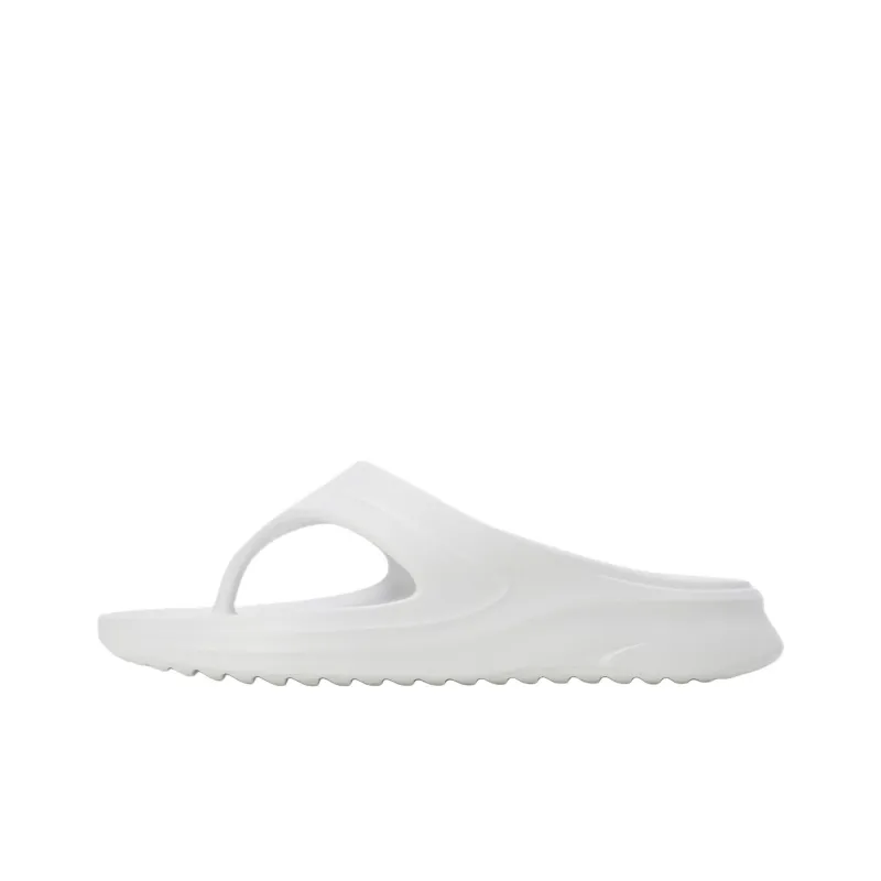 DESCENTE D Wave Abrasion Resistant Slip Resistant Flip Flops Unisex White-0