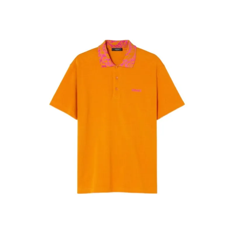 VERSACE Polo Shirts Men Orange-0