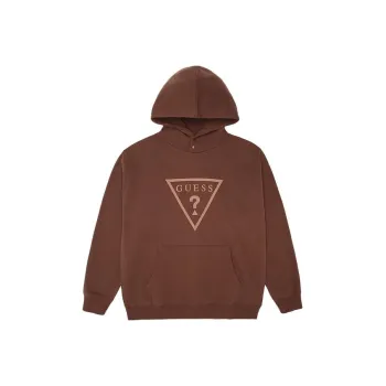 GUESS Sweatshirt Unisex Brown Red
