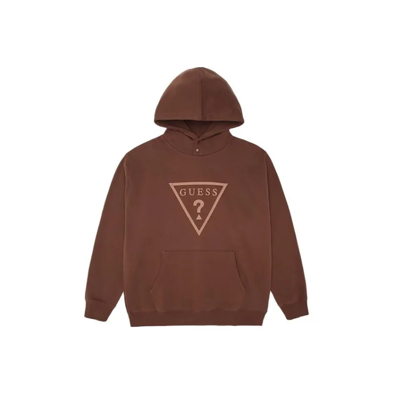 GUESS Sweatshirt Unisex Brown Red-0