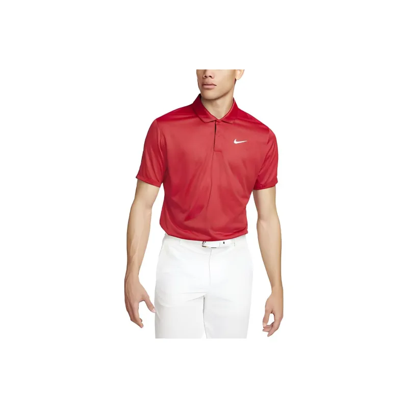 Nike Tiger Woods Polo Shirt Men's Gym Red-0