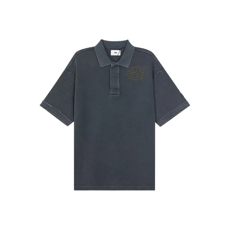 FOSS Polo Shirts Unisex Dark Gray-0