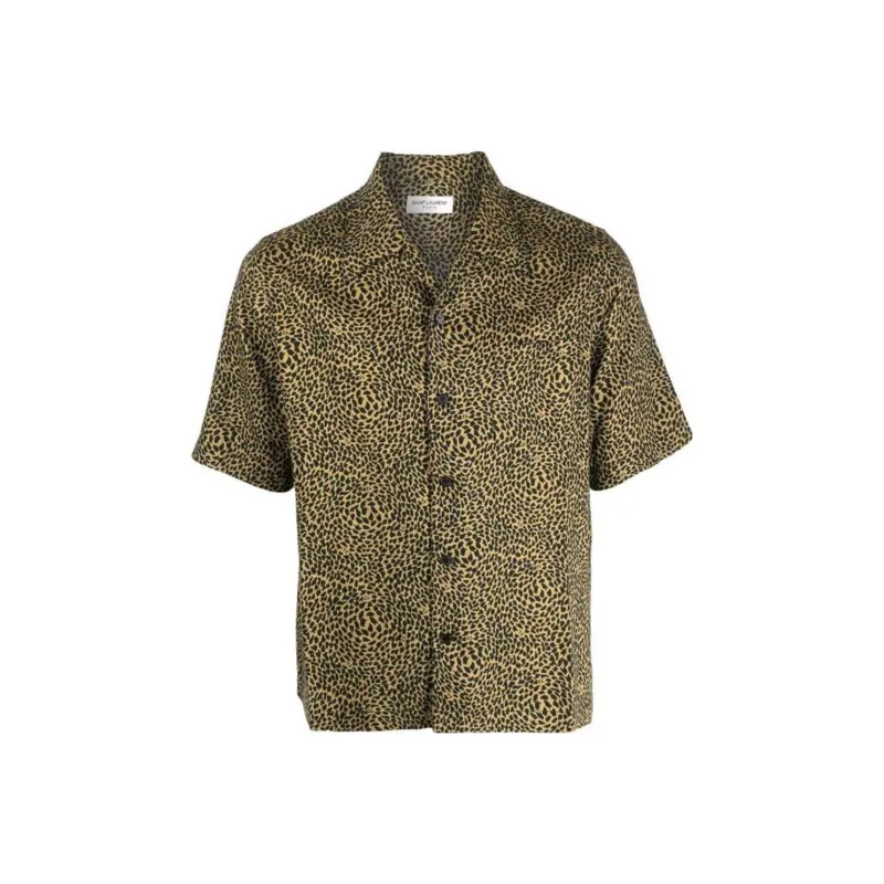 SAINT LAURENT Hawaiian Short-Sleeved Shirt-0
