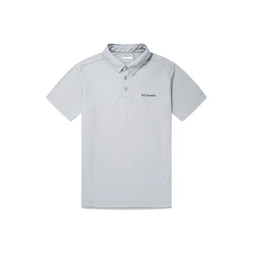 Columbia Polo Shirts Men Gray
