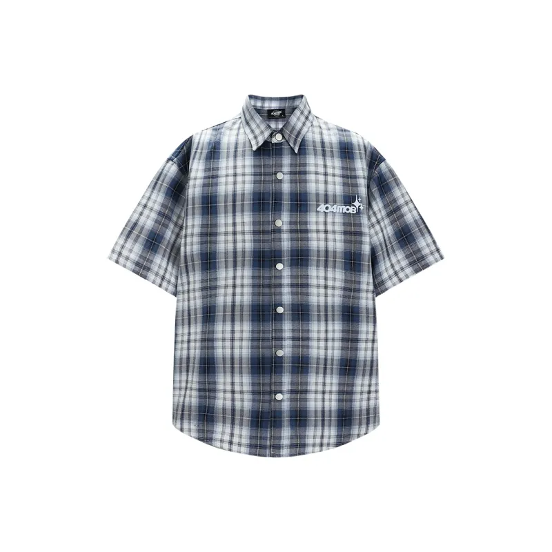 404MOB GANG Shirt Unisex Light Blue-0