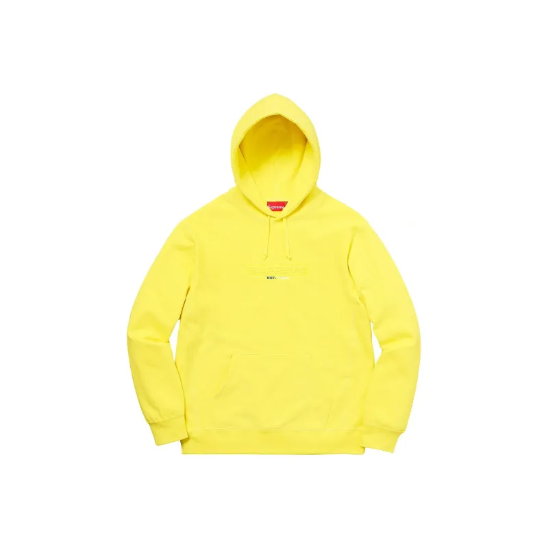 Supreme Embossed Logo Hooded Sweatshirt SS18-7