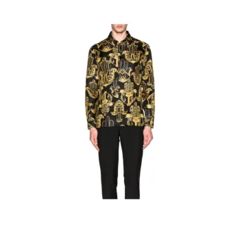VERSACE SS23 Shirt Men's Black Yellow