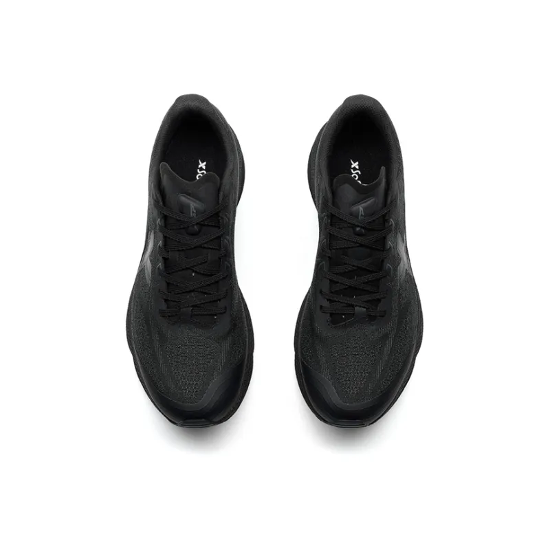 XTEP One Piece Molding 3rd Generation Physical Education Exam Edition Running Shoes Men Low Top Black-3