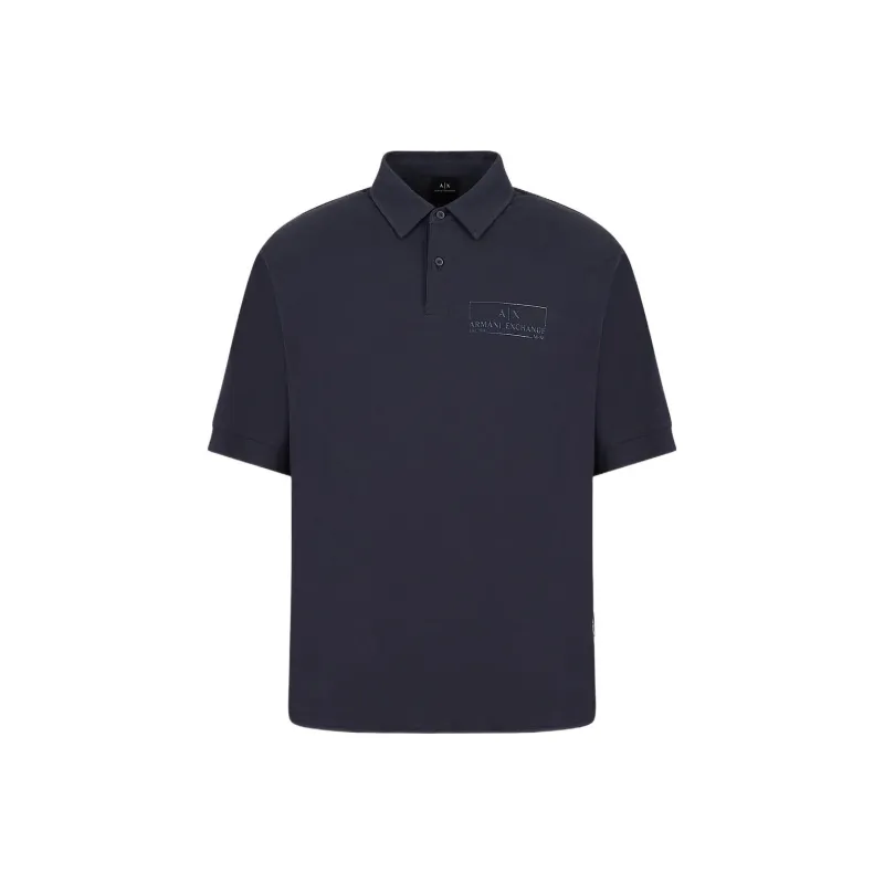 ARMANI EXCHANGE Polo Shirts Men Navy Blue-0