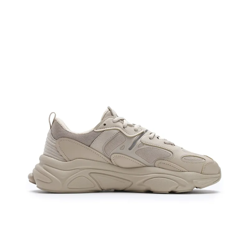 FILA Mars 2 Cushioning Anti-Slip And Wear-Resistant Low-Top Running Shoes Men's Silk Satin Brown-1