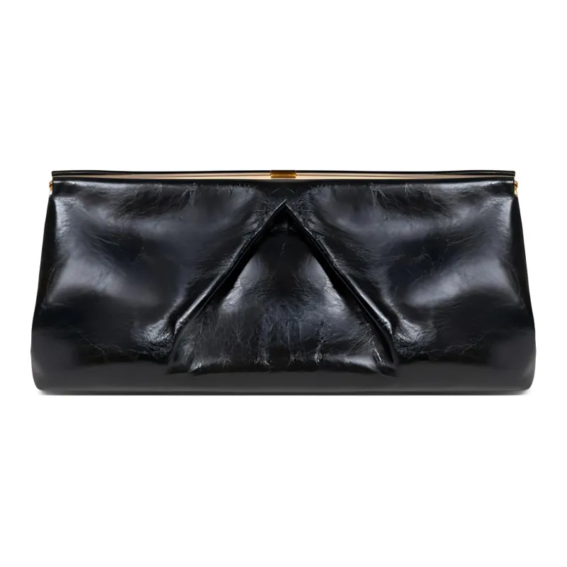 DRIES VAN NOTEN Large Leather Clutch Bag-2