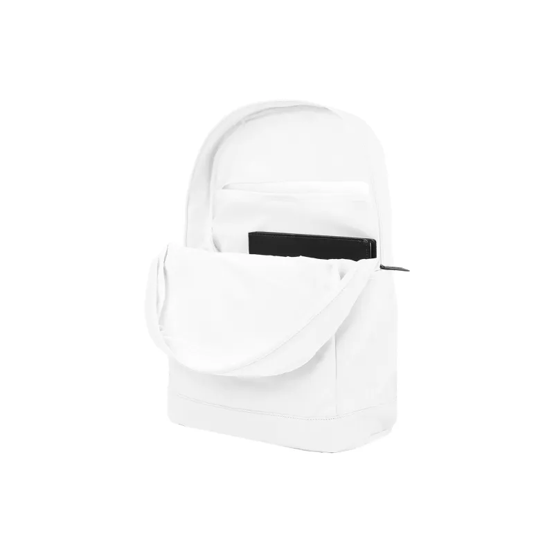 TURN UP Polyester Students Backpack Unisex White-3