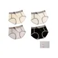 C Set: Cream White+Light Apricot+Light Gray Blue+Black