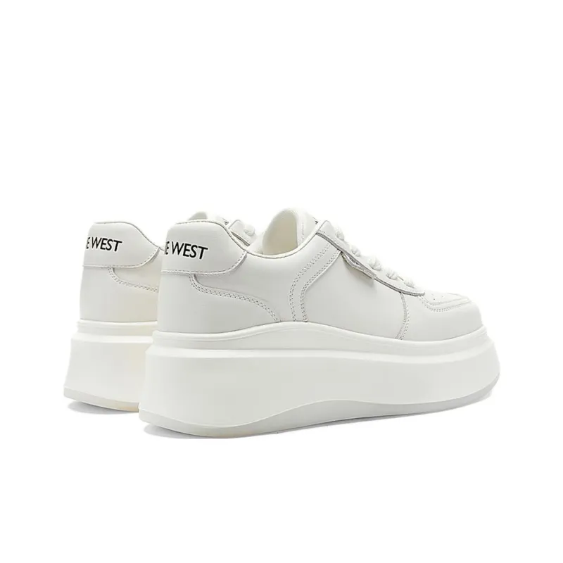 NINE WEST Low Top Skateboard Shoes Women's Ecru-4