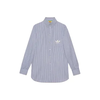 GUCCI X Adidas Striped Cotton Shirt