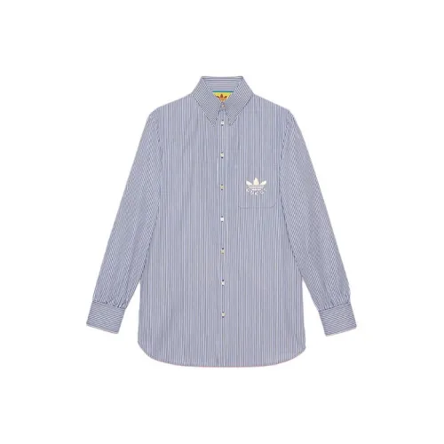 GUCCI X Adidas Striped Cotton Shirt