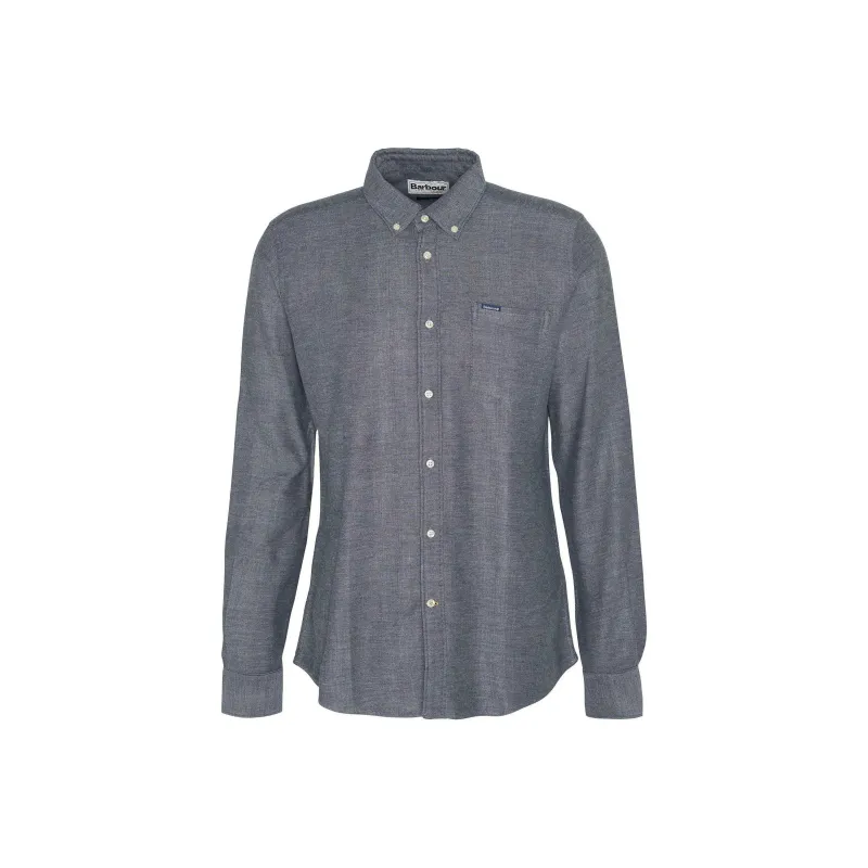 BARBOUR FW24 Shirt Men's Gray Mud Gray Rock-0