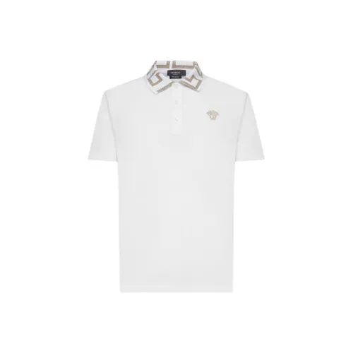 VERSACE Polo Shirts Men White