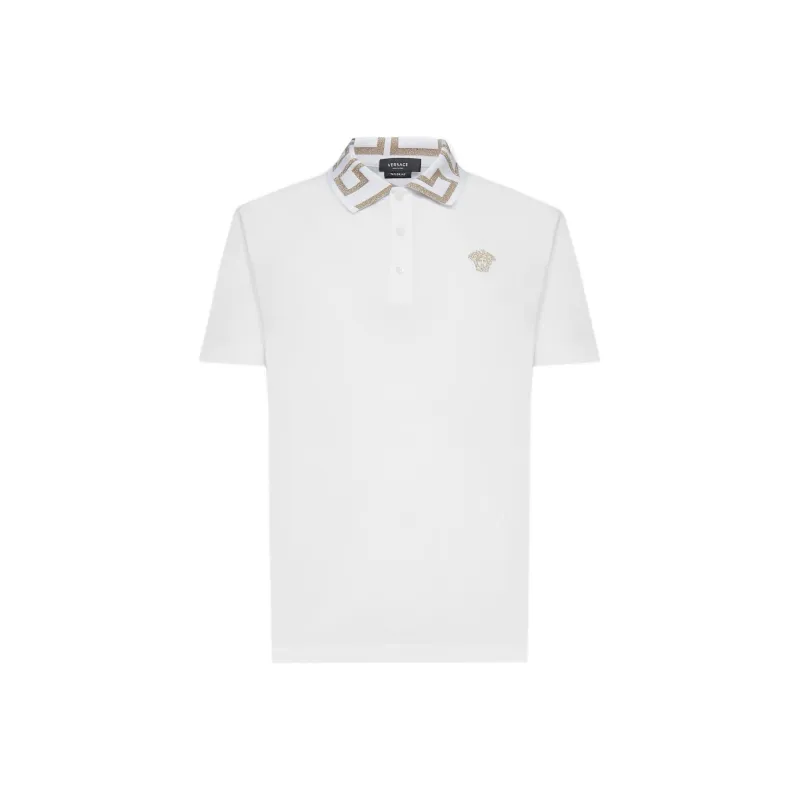 VERSACE Polo Shirts Men White-0