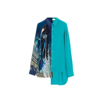 Lanvin Shirts Men Blue