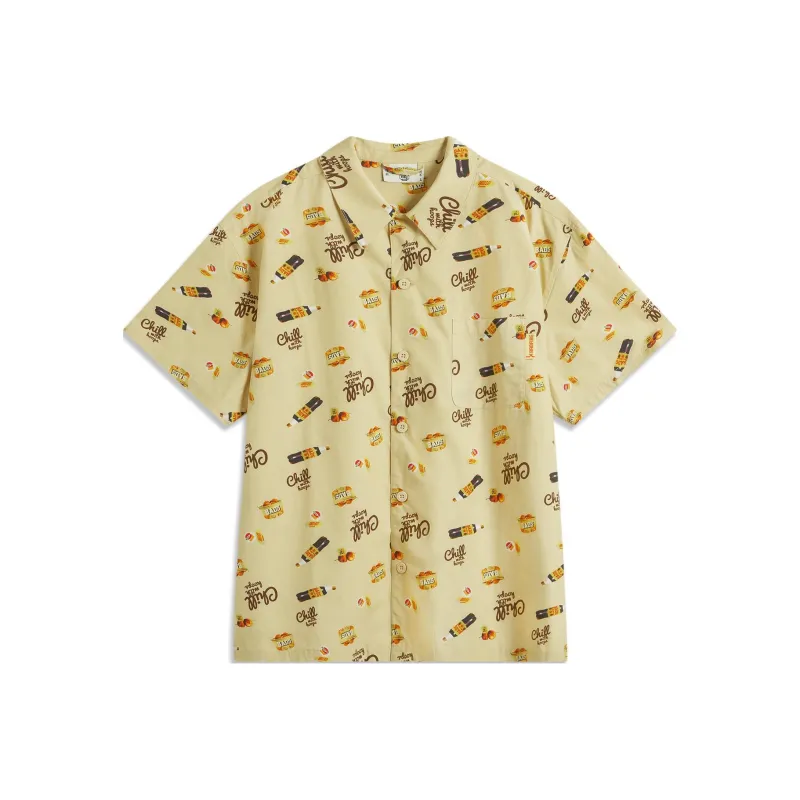 LiNing Shirt Men's Lotus Yellow All Over Print-0