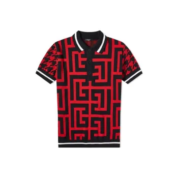 BALMAIN Polo Shirts Men Red
