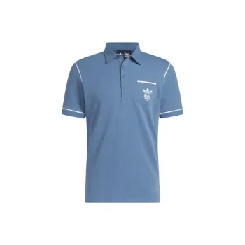 Adidas Originals Polo Shirts Men Blue
